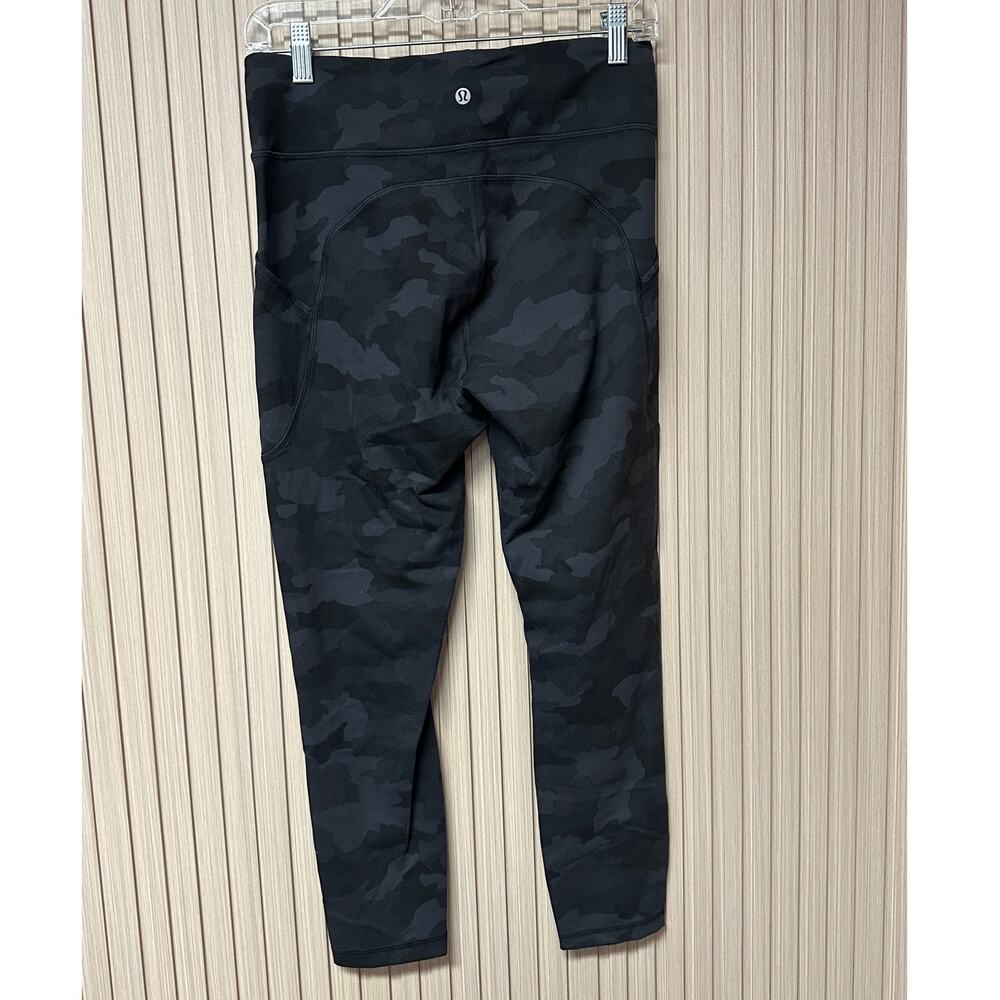 Lululemon Invigorate High-Rise Tight Heritage 365 Camo Deep Coal Multi Size 10 - Picture 3 of 4